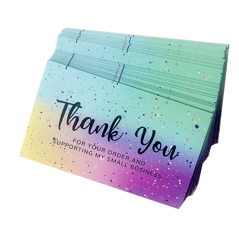 Thank You Greeting Cards Set for Weddings Parties & Holidays - 50 Pack
