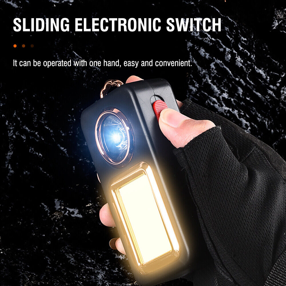 Portable Solar LED Camping Lantern Rechargeable Hiking Tent Light - Black