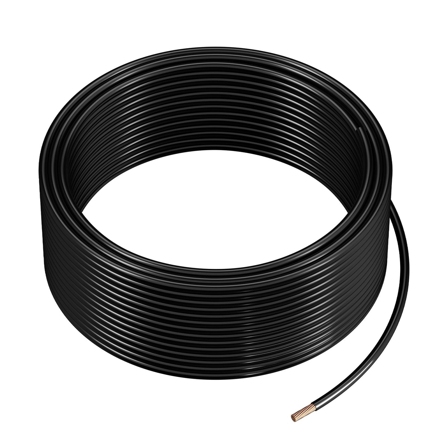 12 AWG THHN Copper Building Wire 100 Ft Black Nylon Insulated 600V