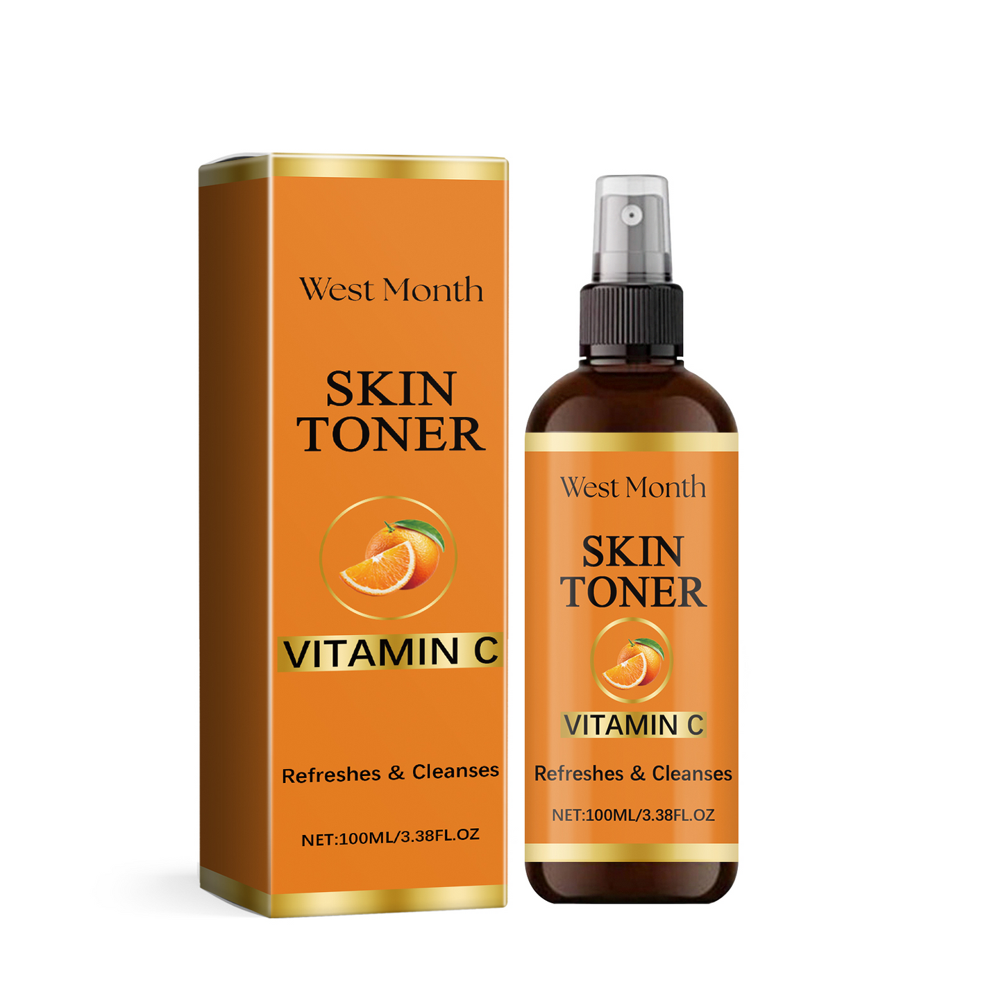 Vitamin C & Rose Extract Hydrating Facial Toner Spray - 100ml
