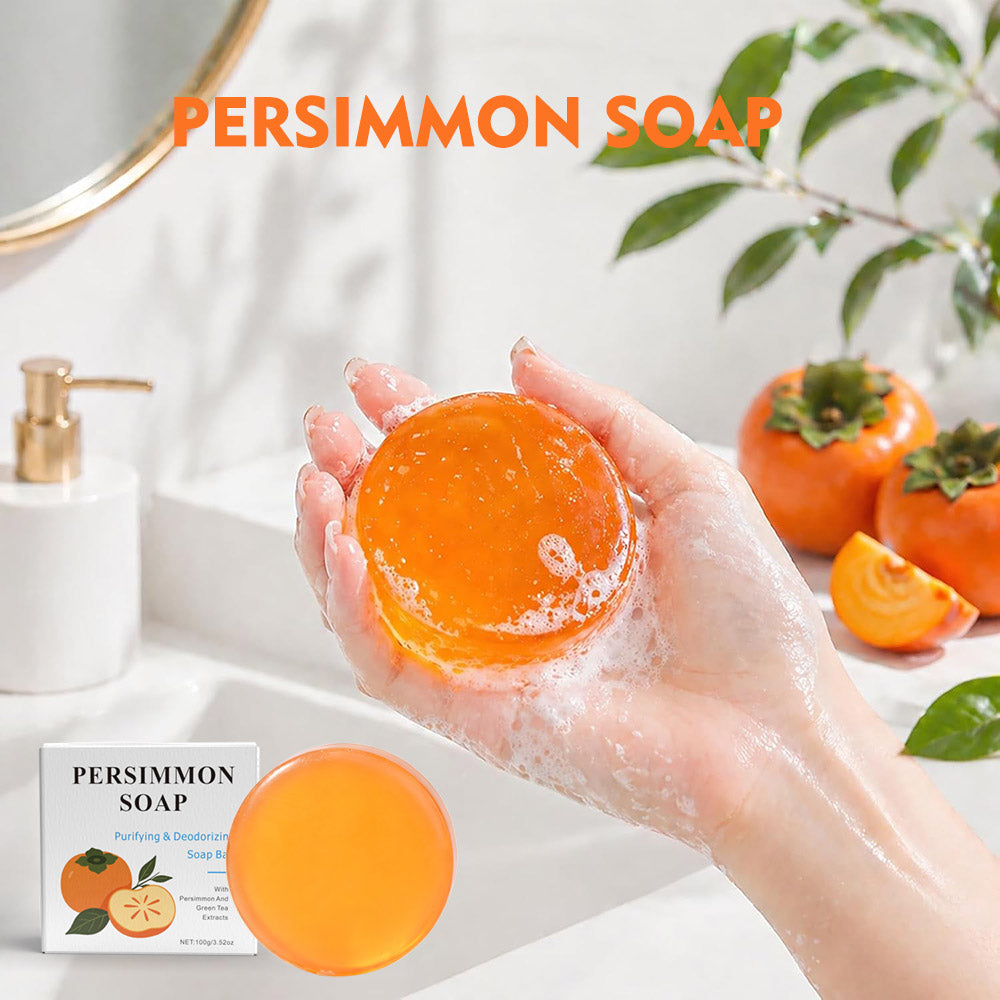 Round Persimmon Soap Bar - 100g