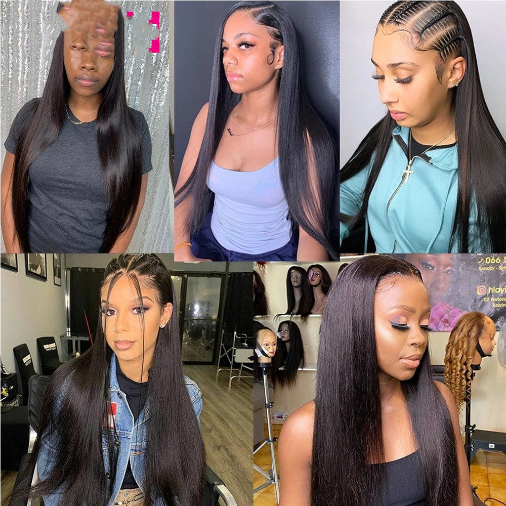 Human Hair Wig Headpiece - Straight, 7A 13x6 Style, Multiple Lengths
