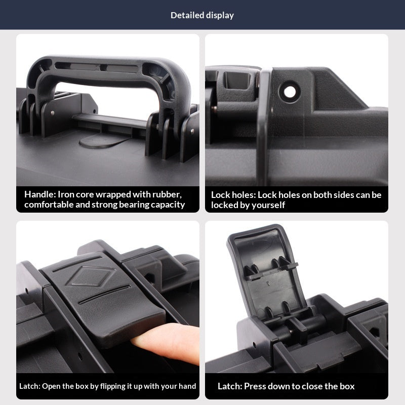 Portable Plastic Toolbox for Home Storage and Organization