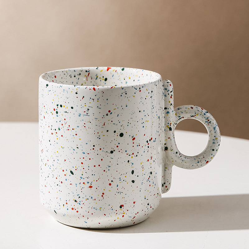 Hand Painted Ceramic Mug - Coffee, Milk, Breakfast Cup - Multiple Colors & Capacity