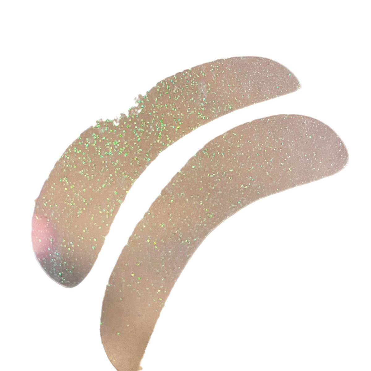 Reusable Eyelash Grafting Isolation Eye Patch Pair - Black & Transparent Sequin