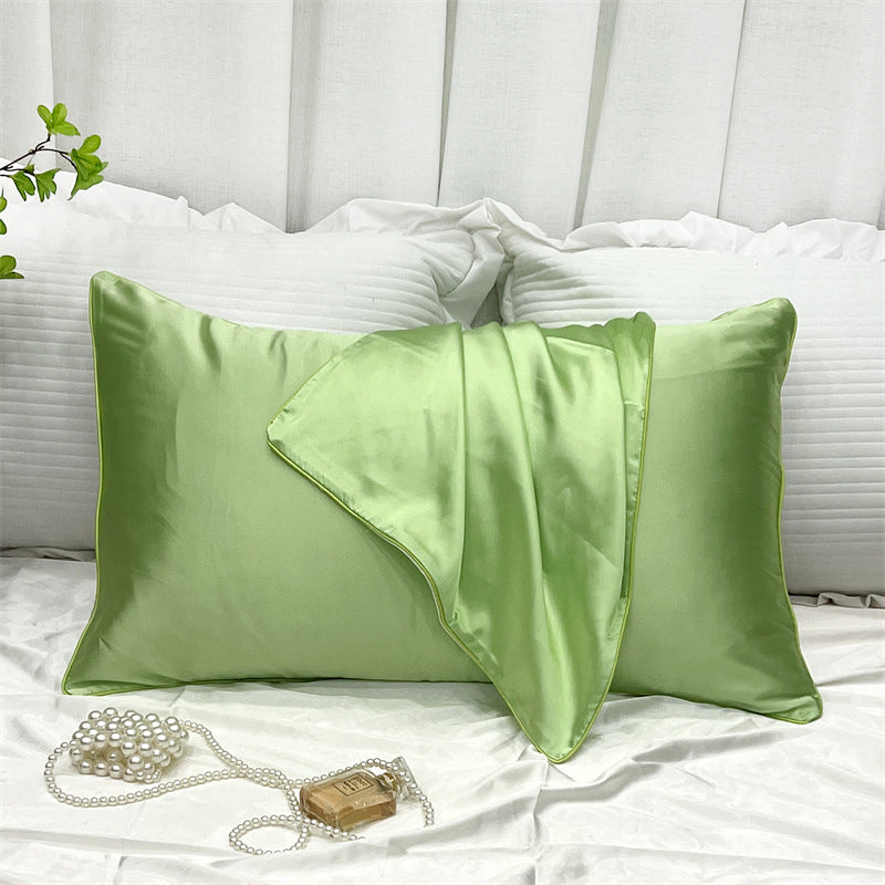 Double-Sided Ice Silk Pillowcase - Soft Rayon & Polyester Bedding Cover