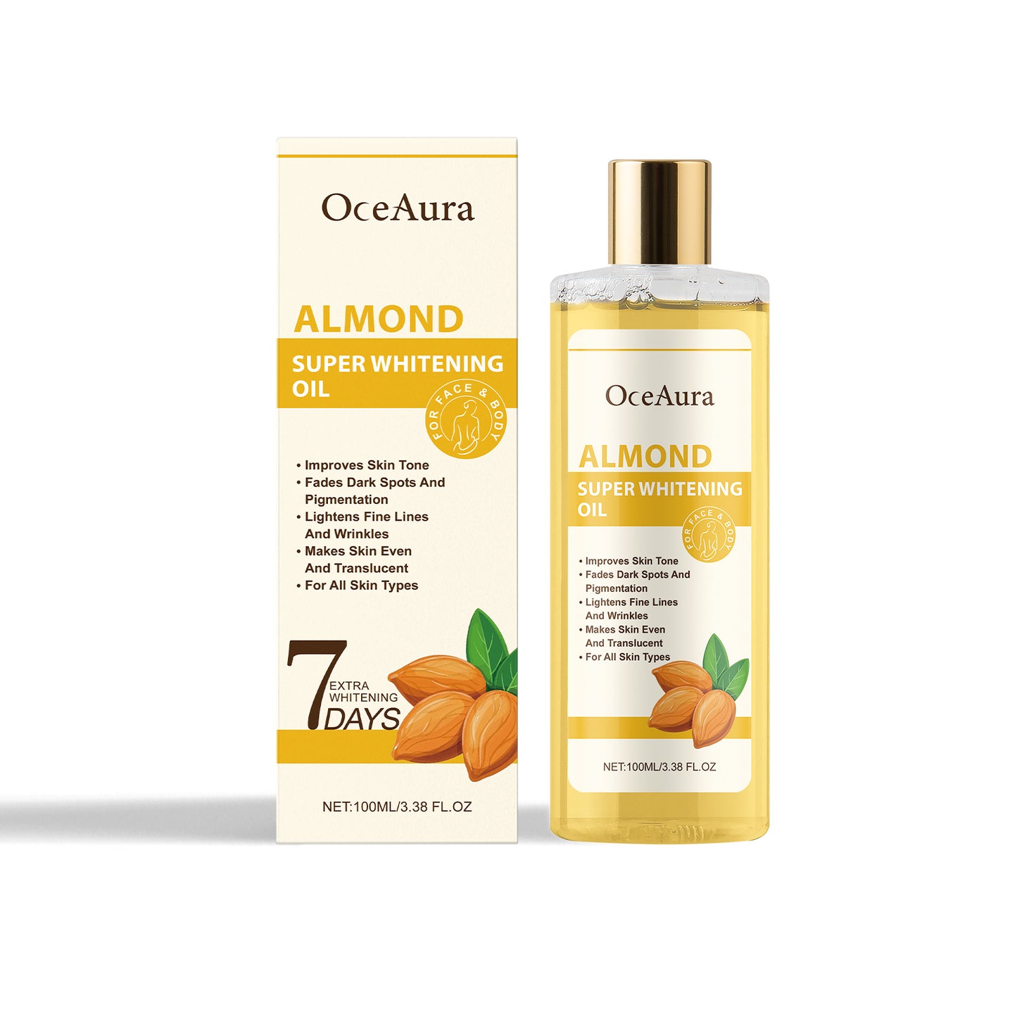 7-Day Moisturizing Body Oil with Jojoba & Hyaluronic Acid - 100ml