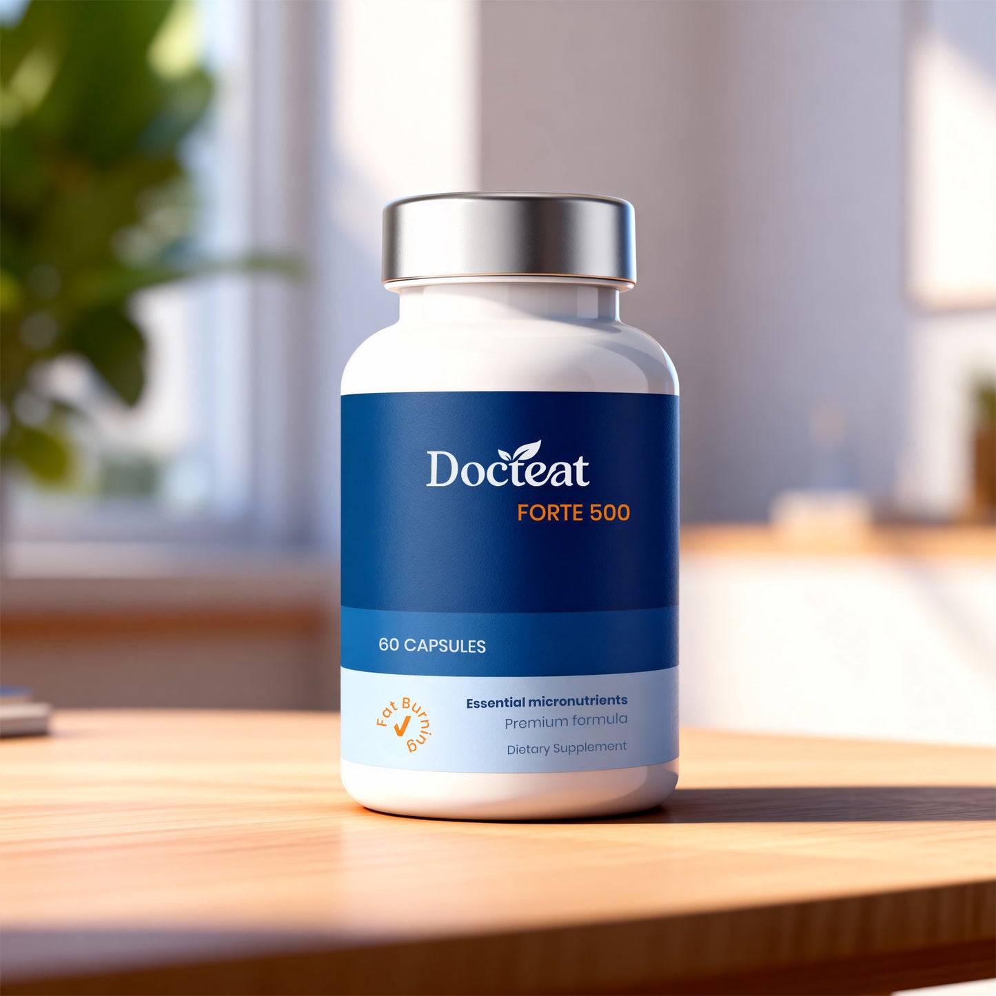 Fat-Burning Support Capsules - 60 Natural Ingredients for Weight Loss