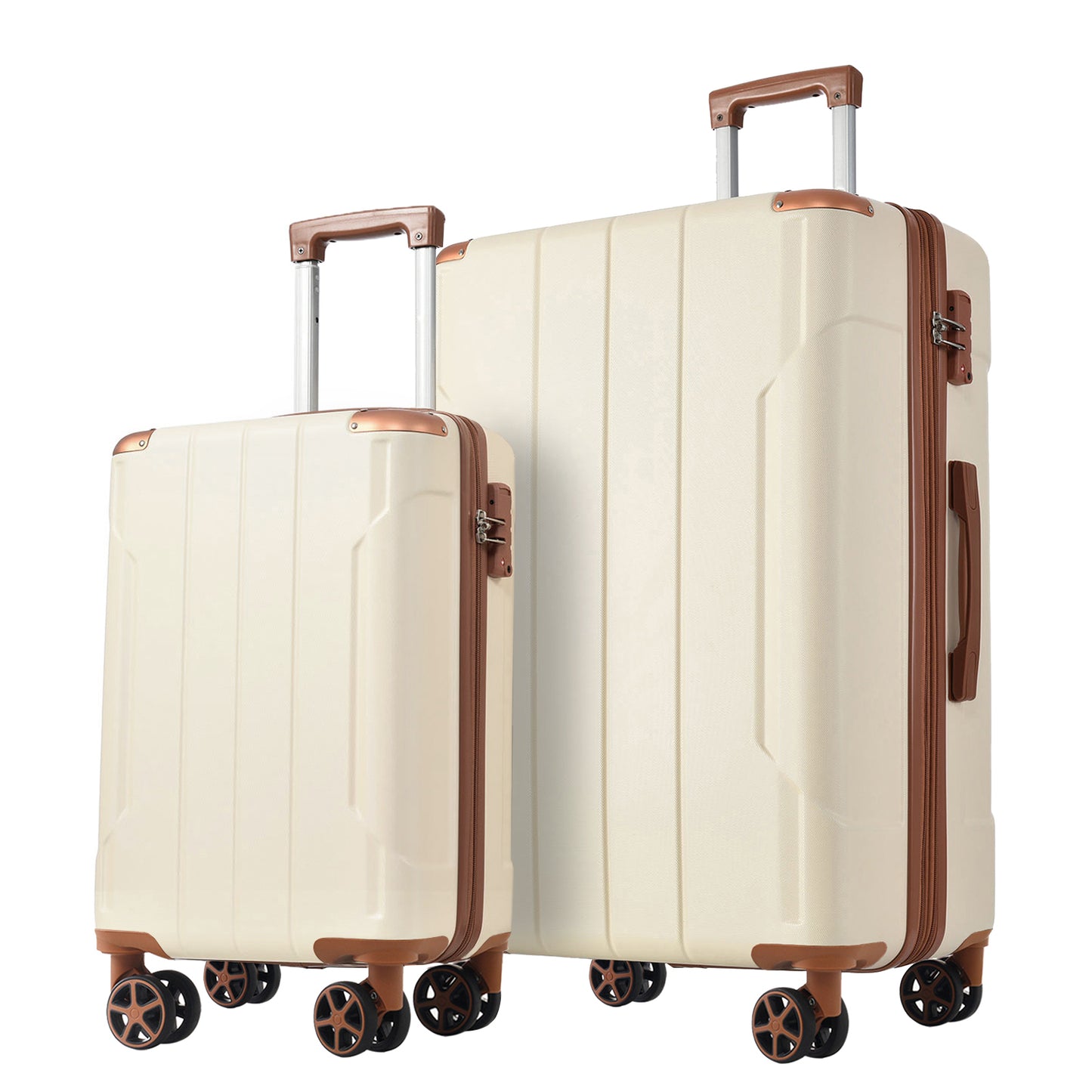 Expandable Hardshell ABS Luggage Set - 2 Piece with TSA Lock