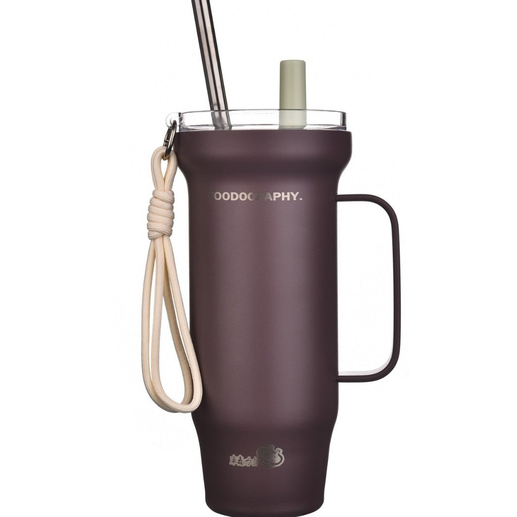Large Capacity Insulated Stainless Steel Mug 800ml Heat Cold Retention