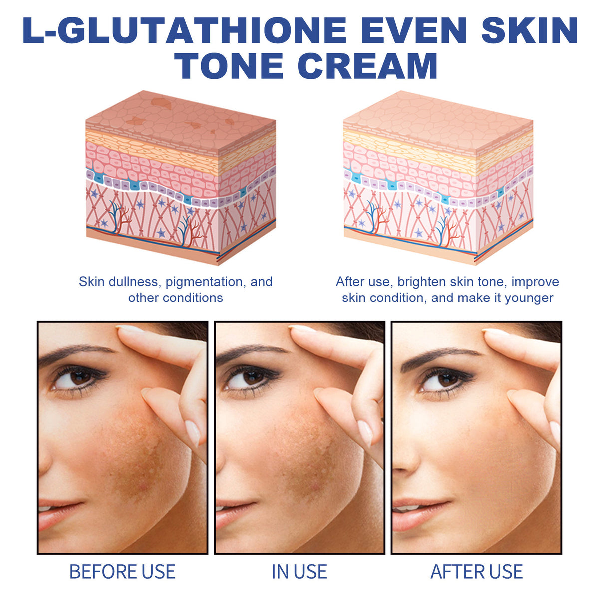 Hydrating Anti-Aging Face Cream with Hyaluronic Acid & Vitamin C - 50ml