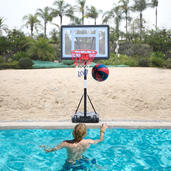 Portable Basketball Stand with Adjustable Height 1.15m-1.35m