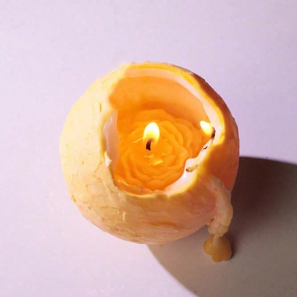 Rotating Globe Scented Candle - Hand Poured Decorative Wax