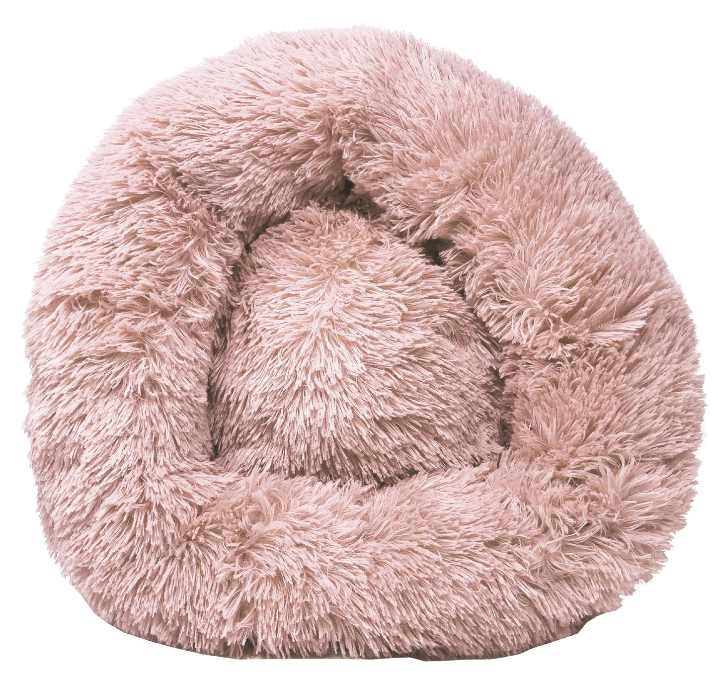 Premium Plush Round Dog Bed - Soft Cozy Pet Bed with Raised Edge