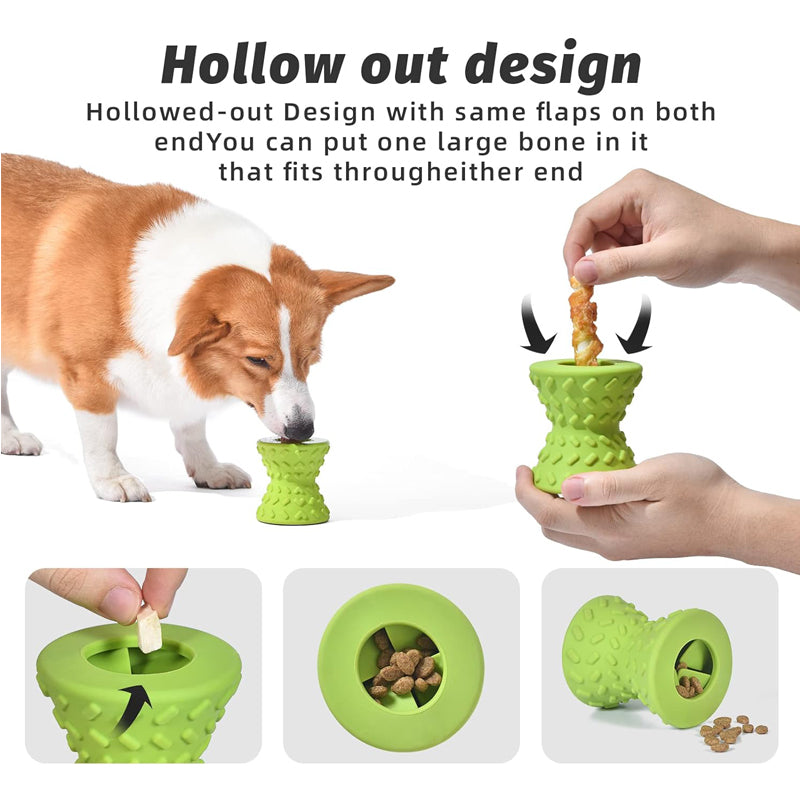 Natural Rubber Dog Chew Toys for Aggressive Chewers - Medium & Large Dogs, Teeth Cleaning, Durable & Safe