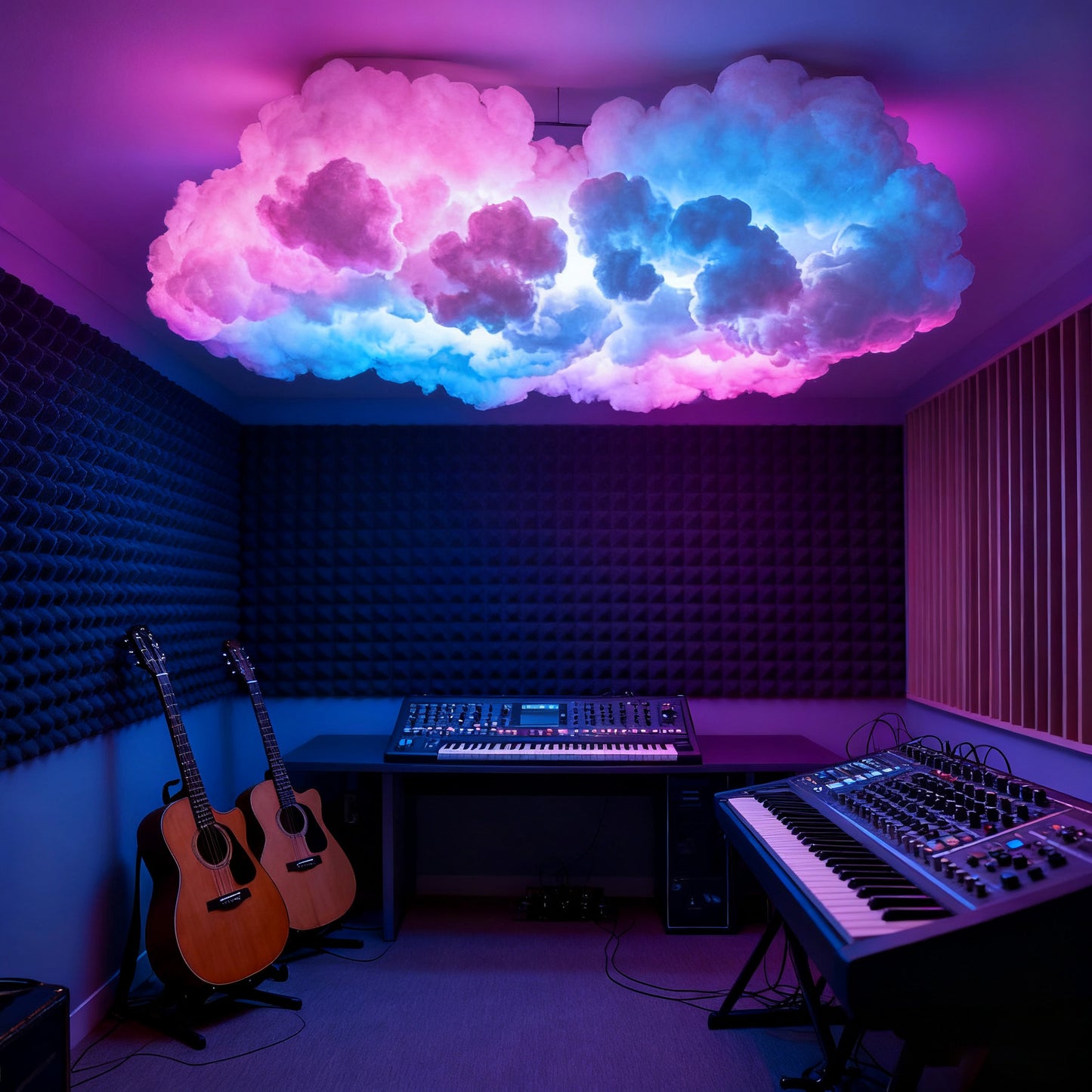 Remote-Controlled RGB Cloud Lamp LED Night Light Creative Home Decor