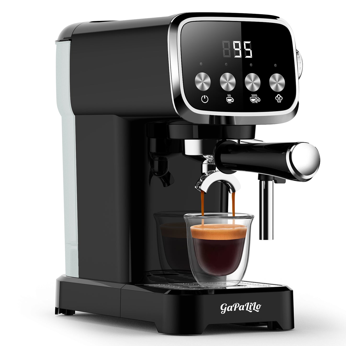 20BAR Slim Espresso Machine with Milk Frother & Cup Warmer