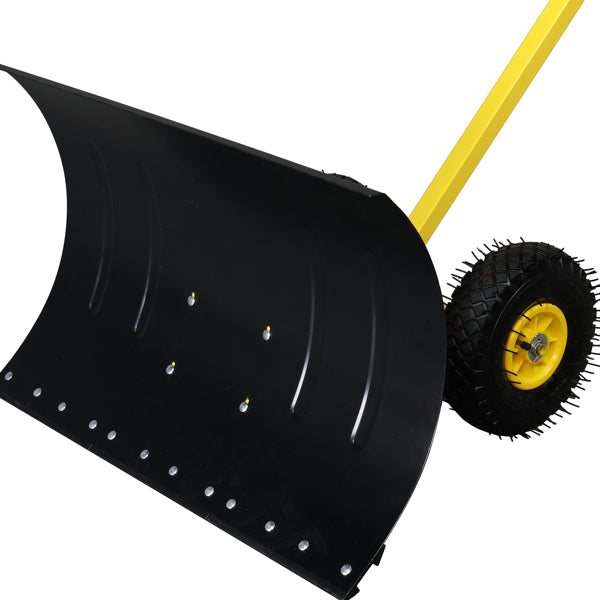 Adjustable Snow Plow for Vehicle or Lawn Use - Durable Metal Snow Removal Tool