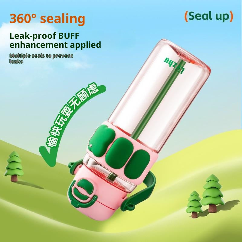 Large Capacity Reusable Water Bottle for Girls - Shatter-Resistant 720ml