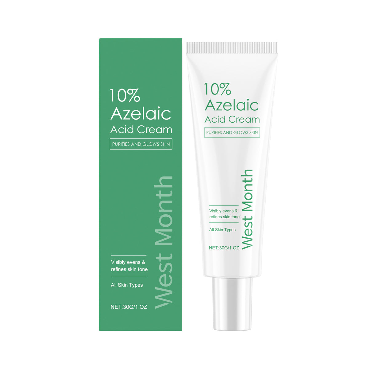Moisturizing Facial Cream with Azelaic Acid - Nourishing Hydrating Skin Care