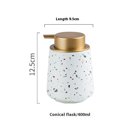 Ceramic Bathroom Hand Sanitizer Dispenser Bottle - Nordic Style