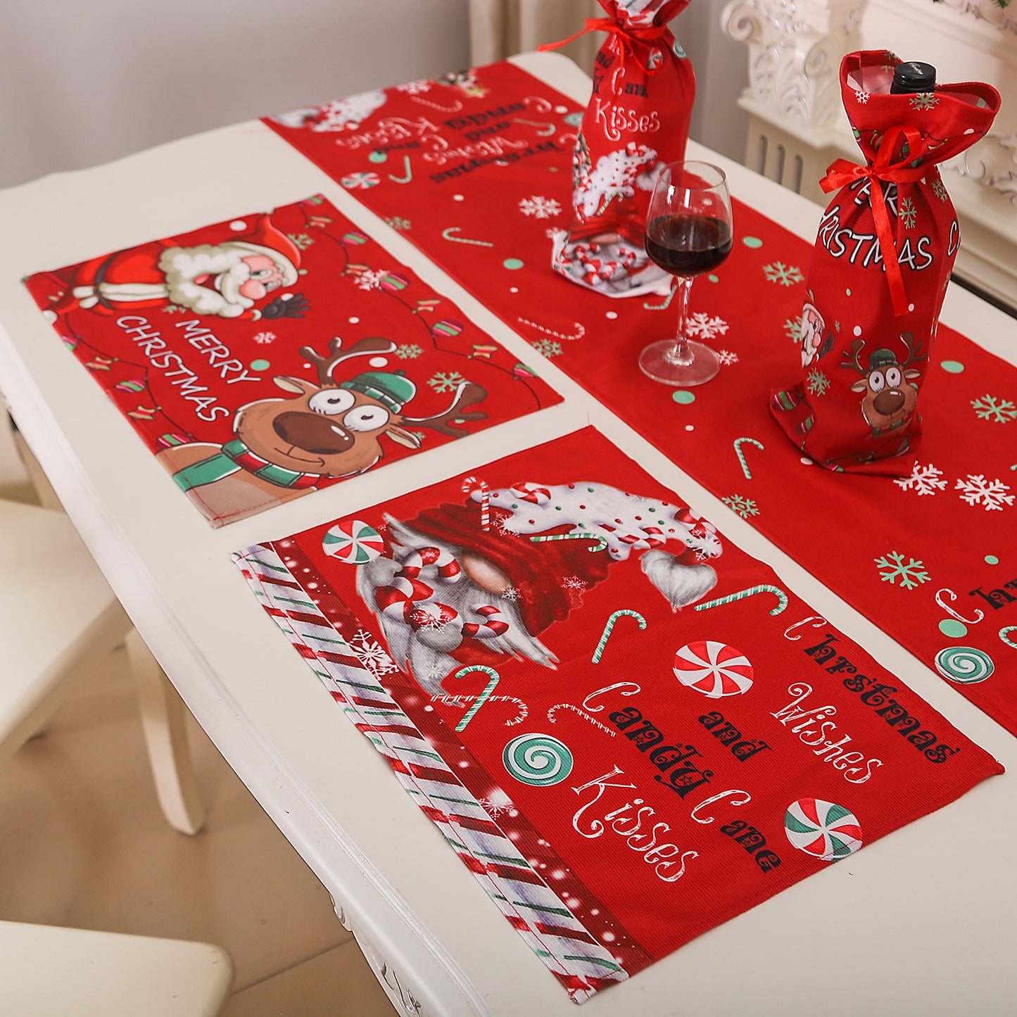 Christmas Cartoon Antifouling Insulation Placemat - Bathroom Storage
