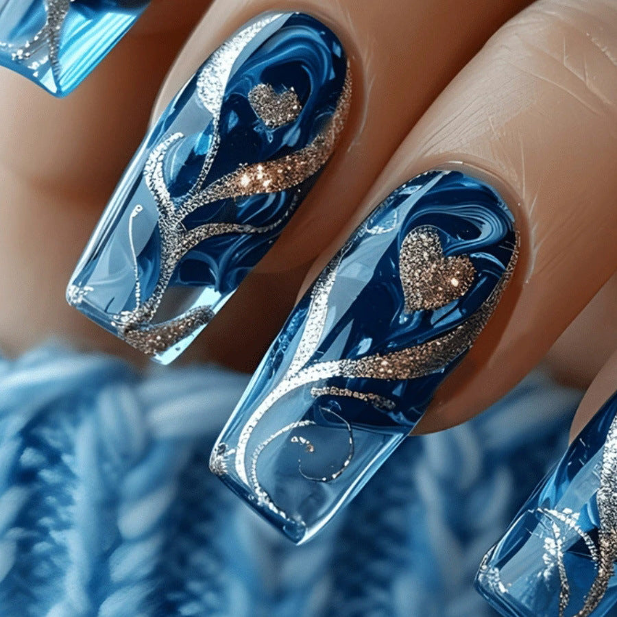 Nail Water Decal Stickers 24 Pcs Cute Flower & Love Designs with Glue