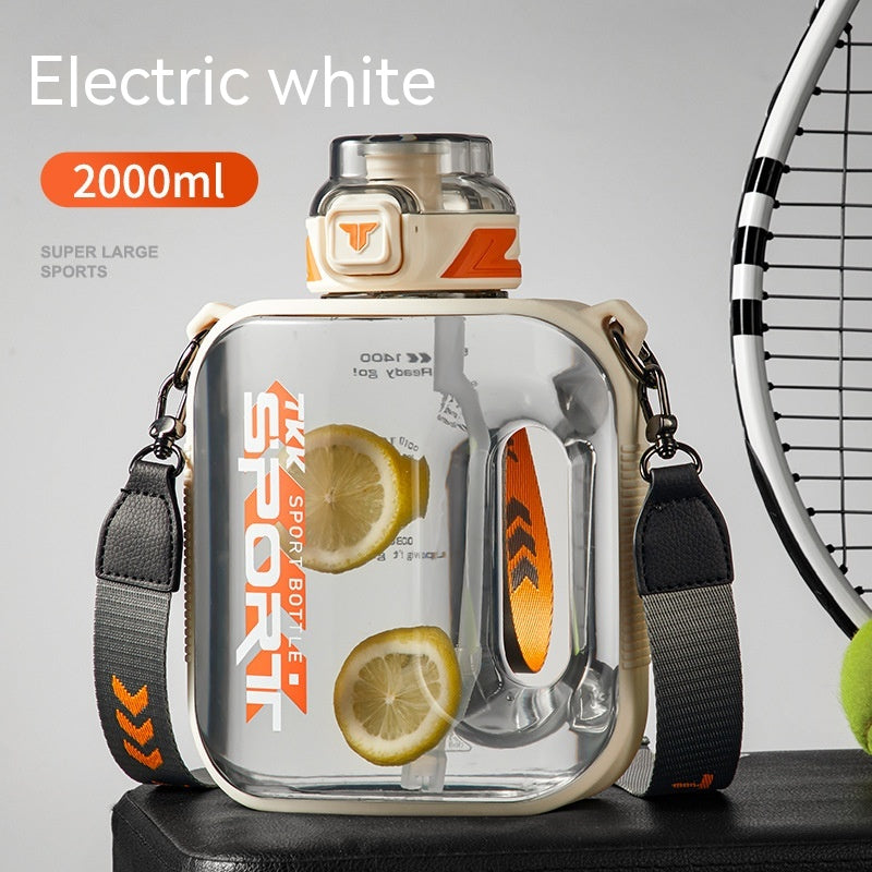 Large Capacity Water Bottle for Outdoor Sports - High Temperature Resistant, Portable Barrel