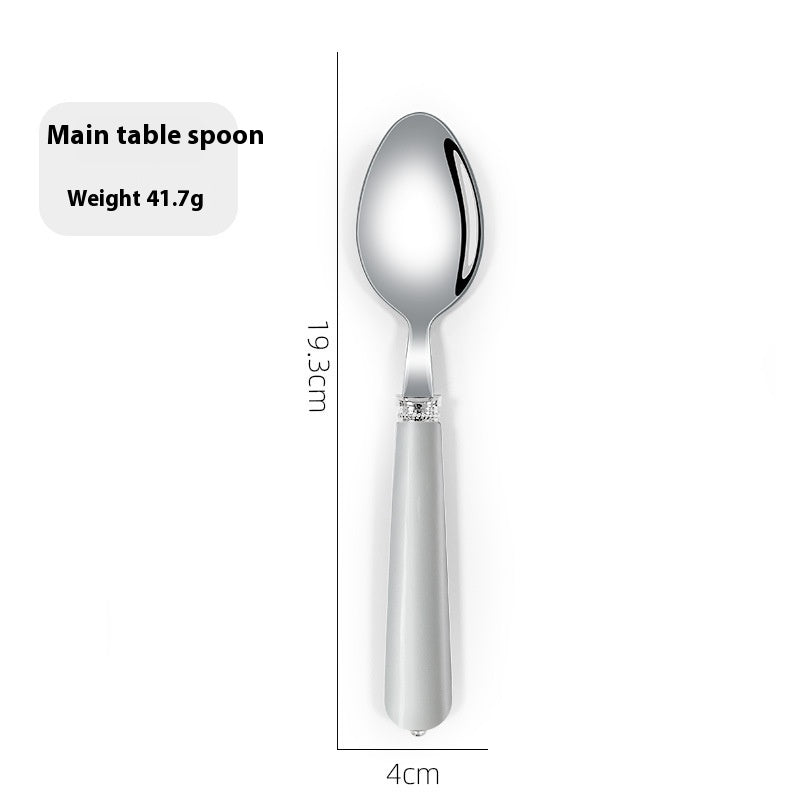Luxury Nordic Style Household Kitchen Cutlery Set - Portable Knife Fork Spoon