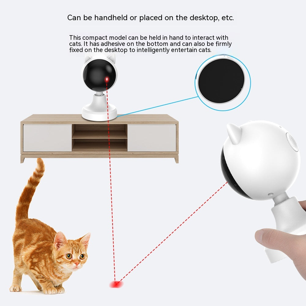 Laser Cat Teaser Toy with USB Charging - White Pet Training Toy