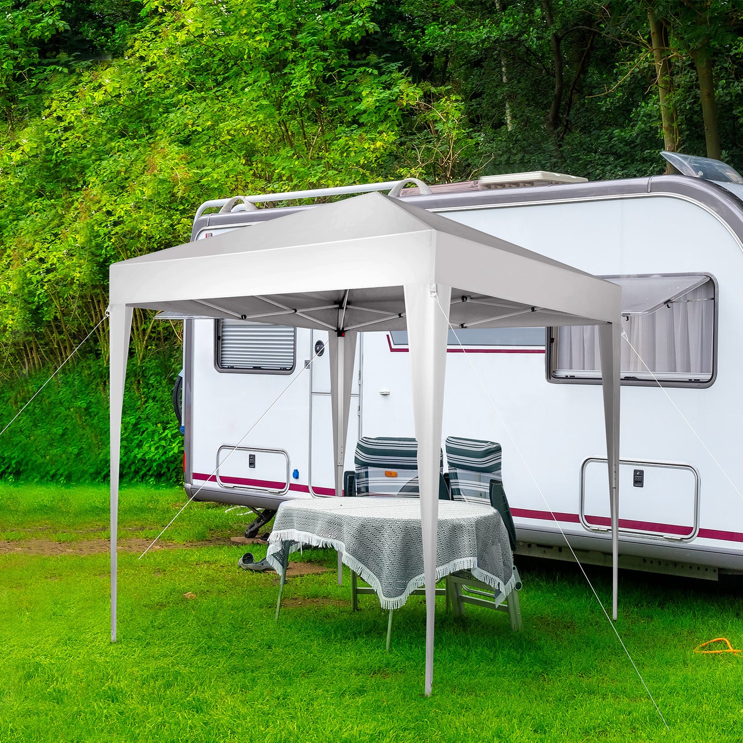 6.5x6.5ft Portable Outdoor Canopy Tent - White