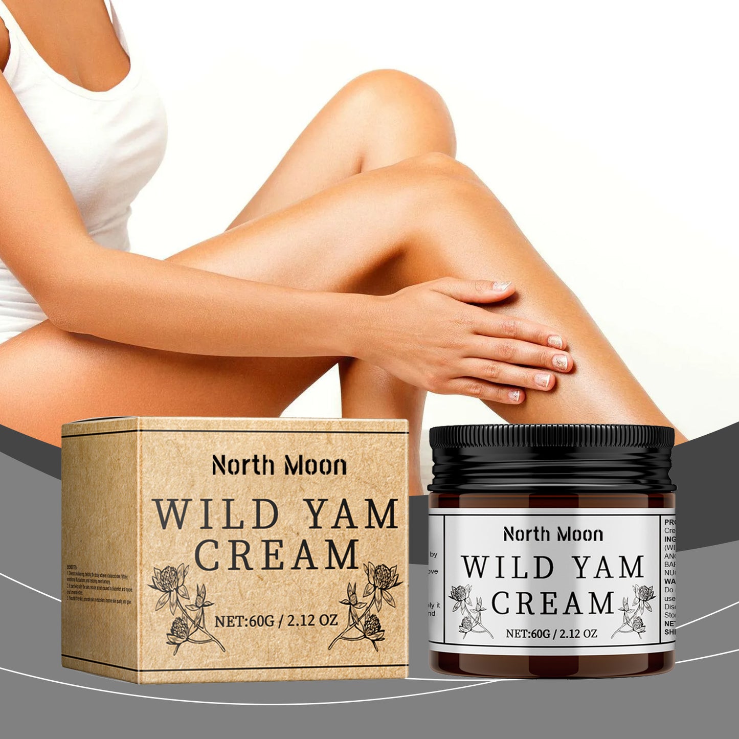 Wild Yam Body Cream - Moisturizing Botanical Skin Care for Daily Hydration