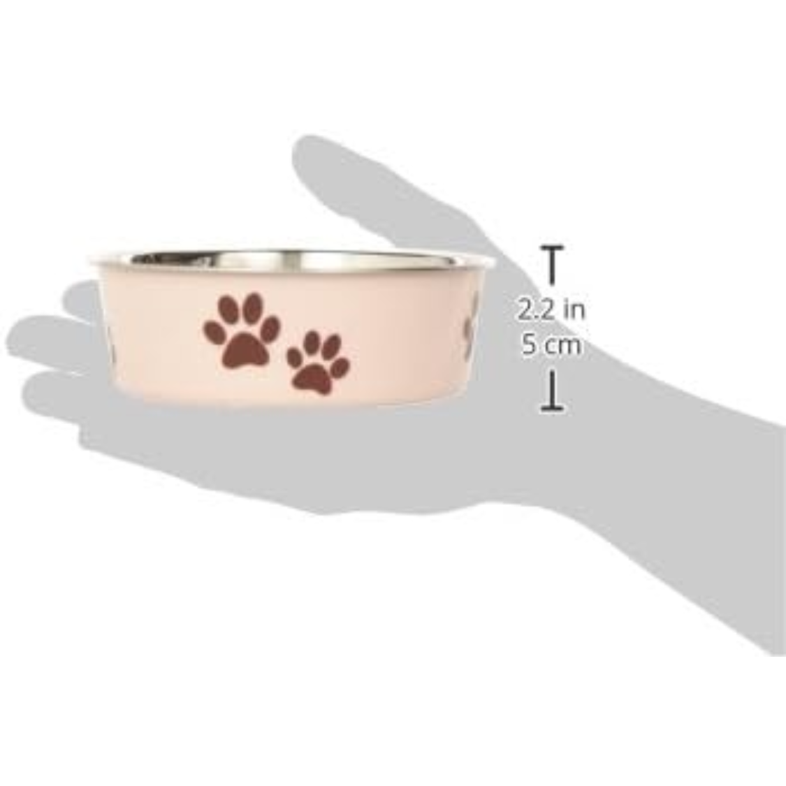 Stainless Steel Dog & Cat Bowl with Spill-Proof Rubber Base - 15 oz