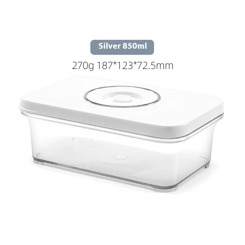 Transparent Fruit and Vegetable Storage Box Set - Multi Size Square Containers