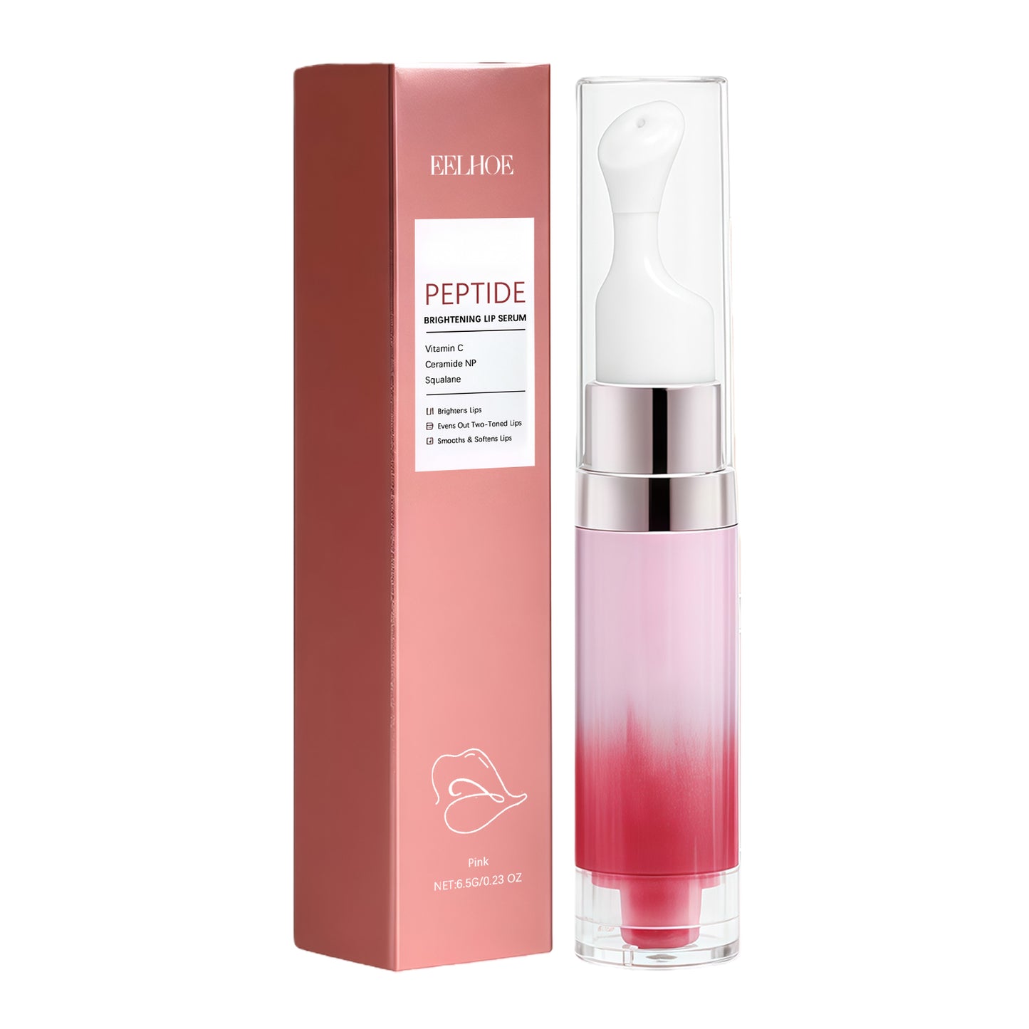 Lip Brightening Moisturizer - Nourishing Lip Essence 6.5g Pink Box