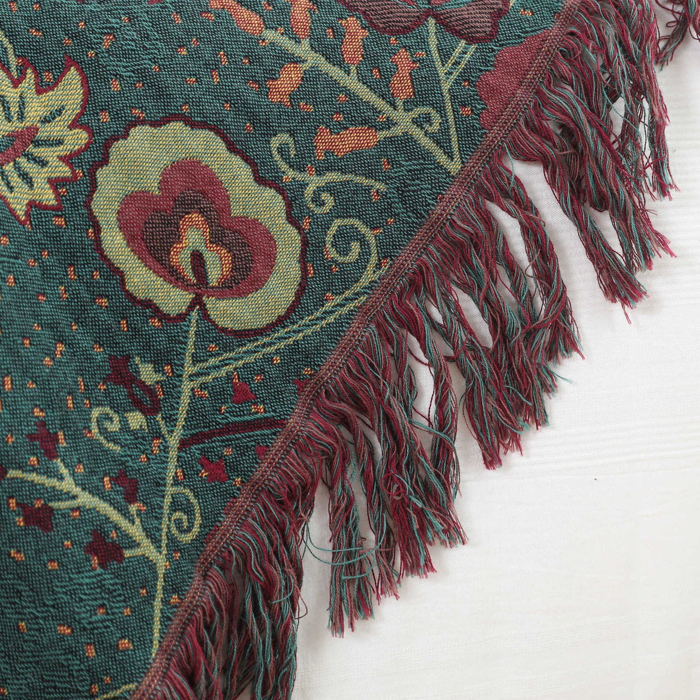 Washed Jacquard Cotton Nap Blanket - Multiple Sizes & Patterns
