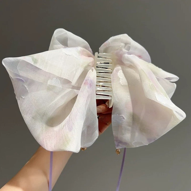 Tie-Dye Bow Hair Clip Barrette