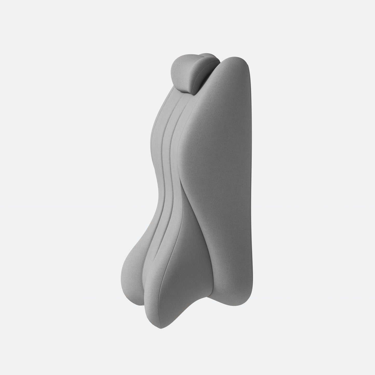 Ergonomic Memory Foam Support Pillow for Couples - Grey