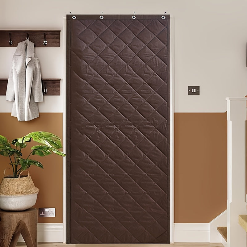 Magnetic Sealed Insulated Door Curtain - Windproof, Soundproof, Heat Blocker for Home Garage Retail