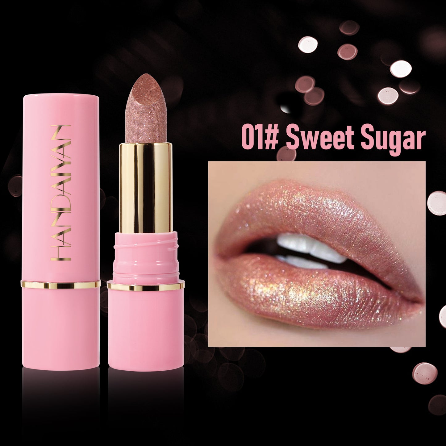 Pearlescent Lipstick Set 8 Colors Moisturizing Waterproof Lip Color