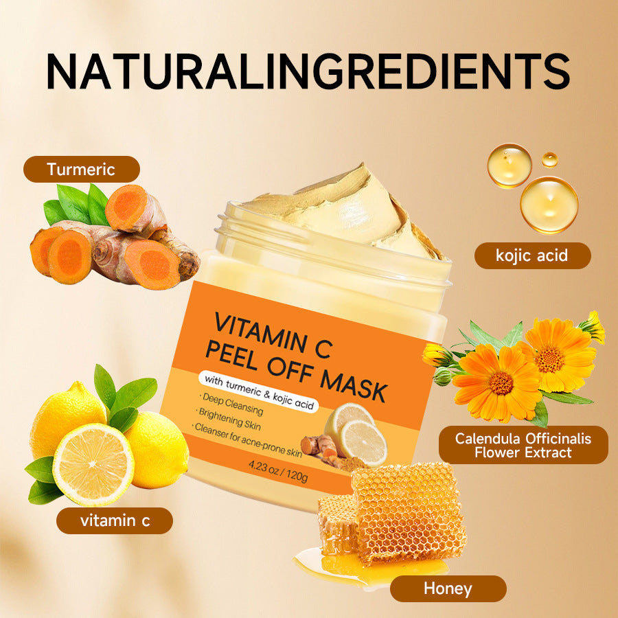 Ginger Kojic Acid Turmeric Facial Mask - 120g Brightening Skincare