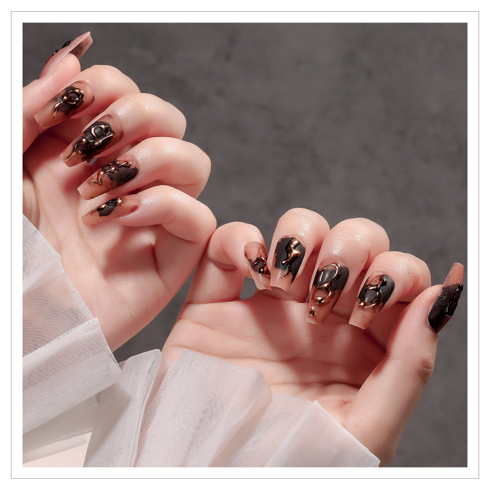 Nail Patches with Jelly Glue - 24 Pieces