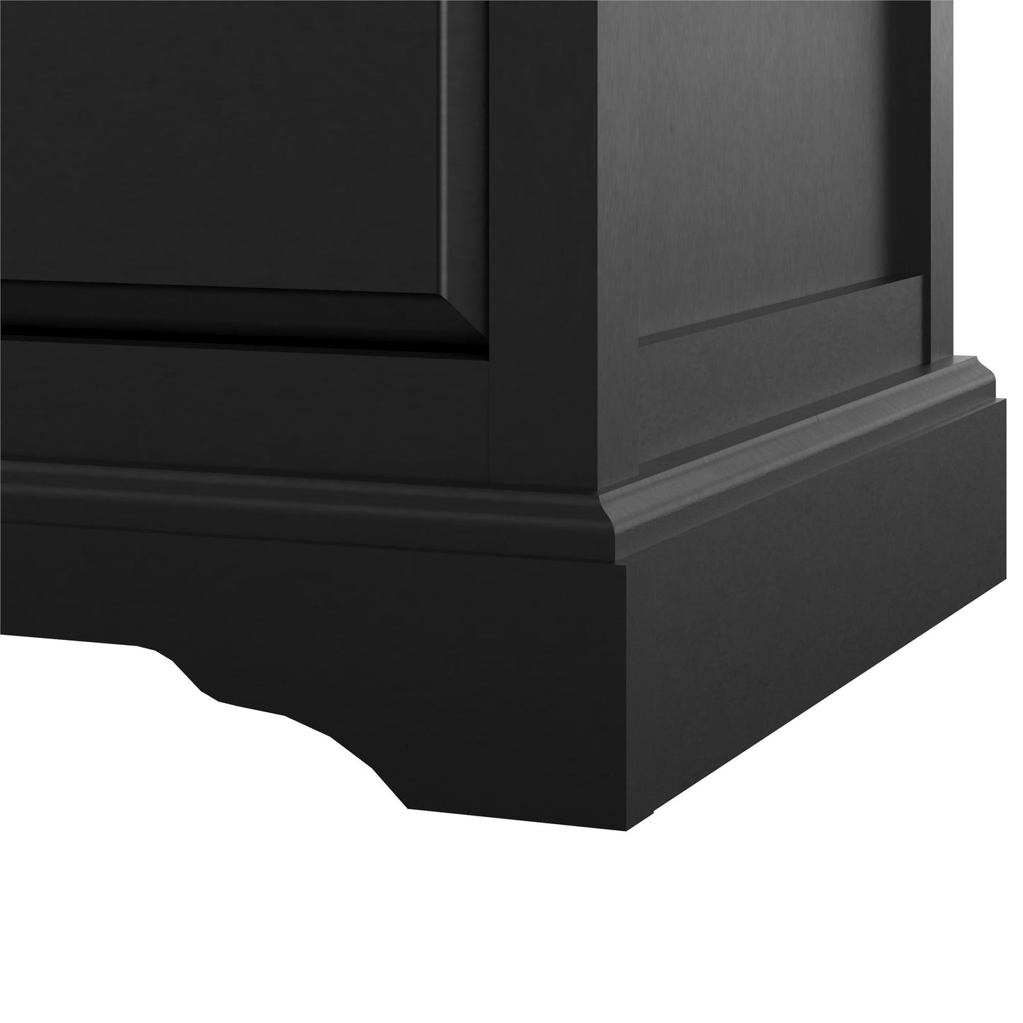 Bristol 6 Drawer Dresser - Elegant Black MDF Storage Unit