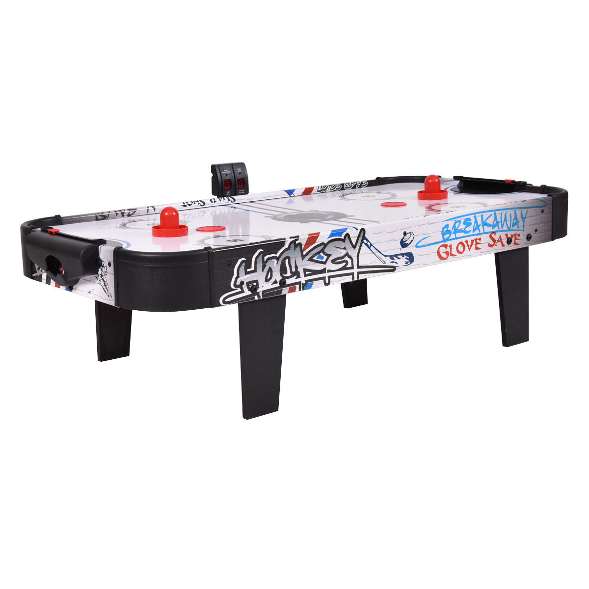 42-Inch Air Hockey Tabletop with Electronic Scorer & 2 Pushers