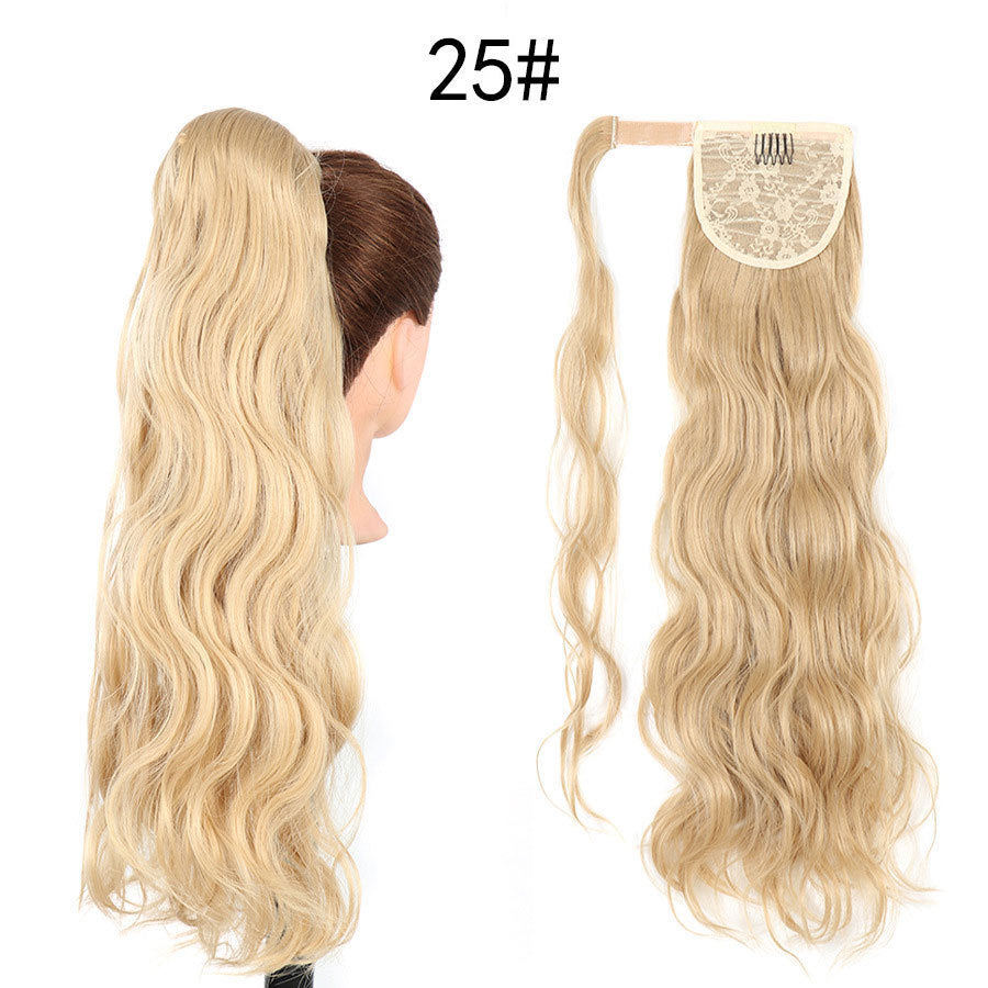Curly Ponytail Hairpiece with Velcro Closure for Ladies - Multiple Colors