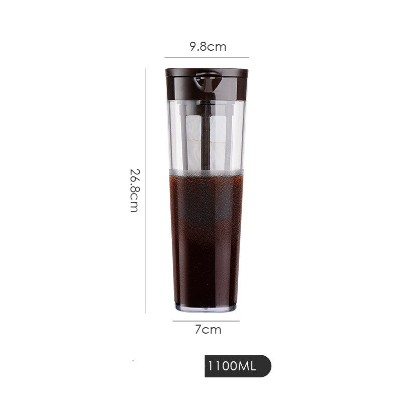 Cold Brew Coffee Maker with Sealed Tea Separator 1.1L - Multiple Colors