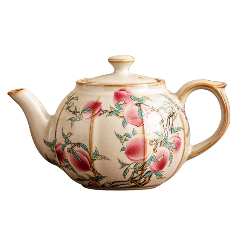 Pastel Ceramic Tea Set with Teapot and Cups - Chinese Style 220ml