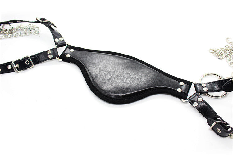 Leather Bondage Strap for Adult Wellness - Simple Black Leather Restraint