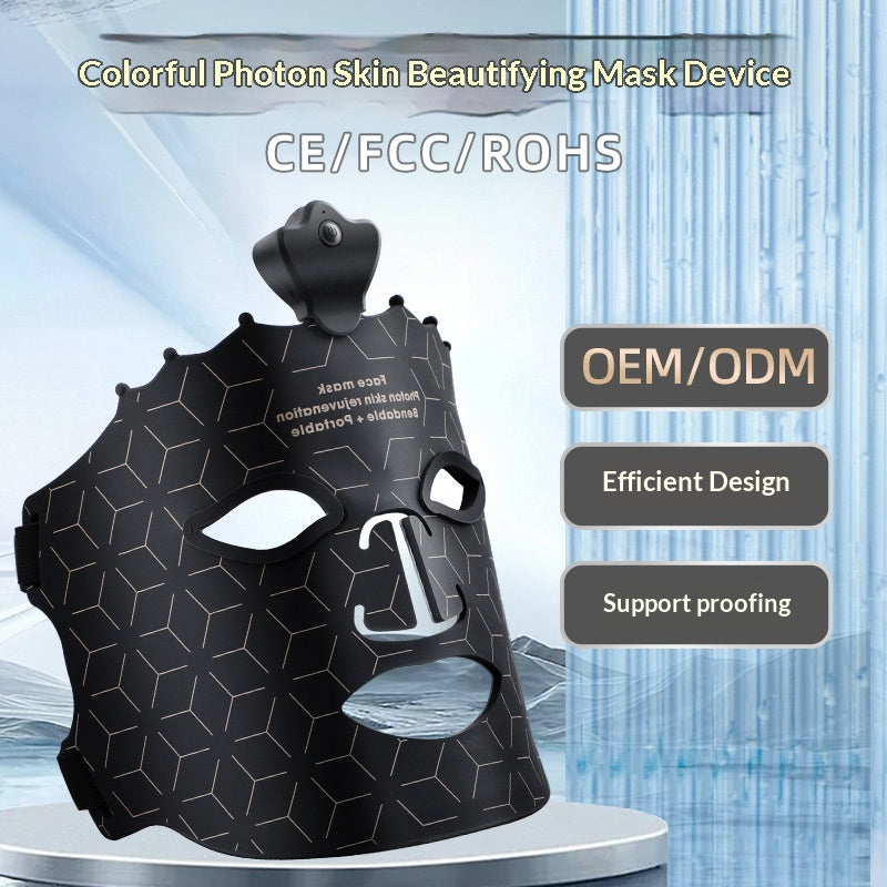 Wireless Portable LED Facial Mask Device with 7-Color Light Therapy