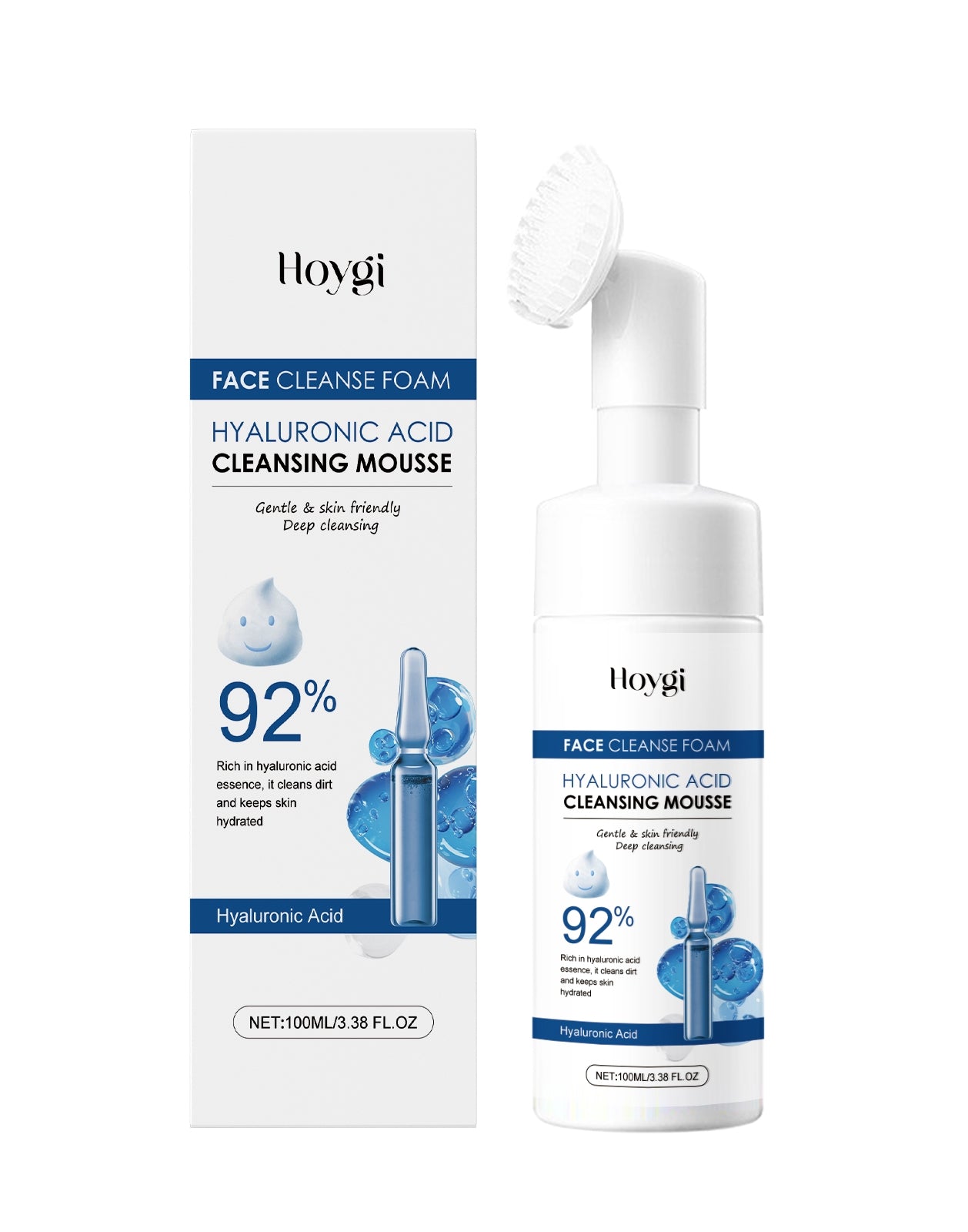 Hyaluronic Acid Facial Cleanser Foam - Anti-Wrinkle & Hydrating Skin Care